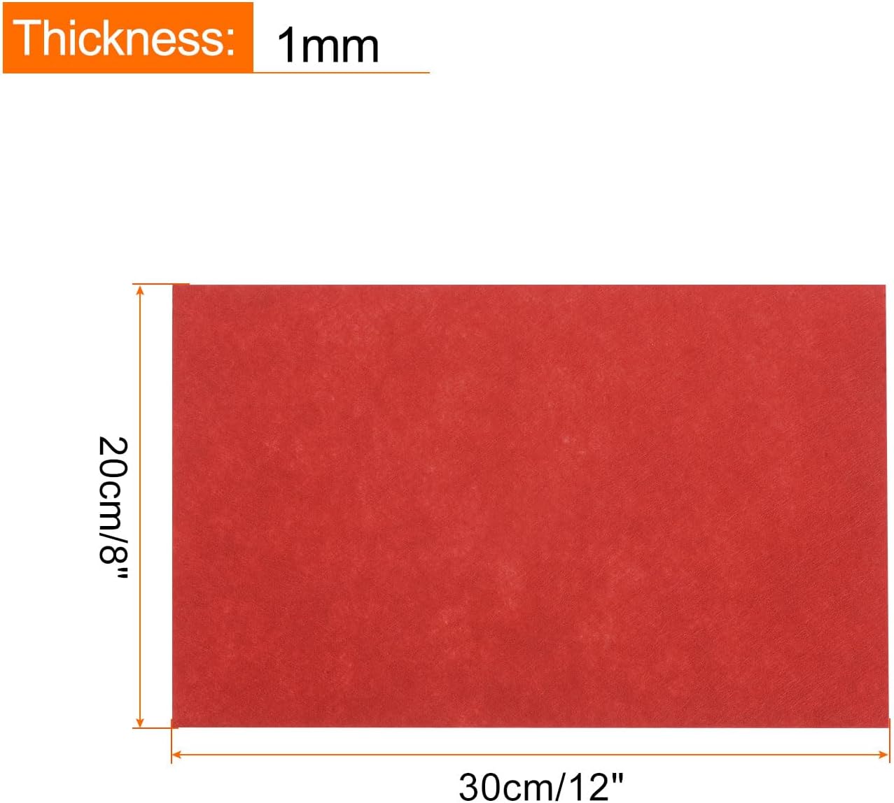 MECCANIXITY Adhesive Felt Sheets, Felt Fabric Crafts Back Adhesive Felt Sheets 11.8 Inch x 7.9 Inch Peel and Stick Dark Red for DIY Sewing Crafting Projects 10 Pcs