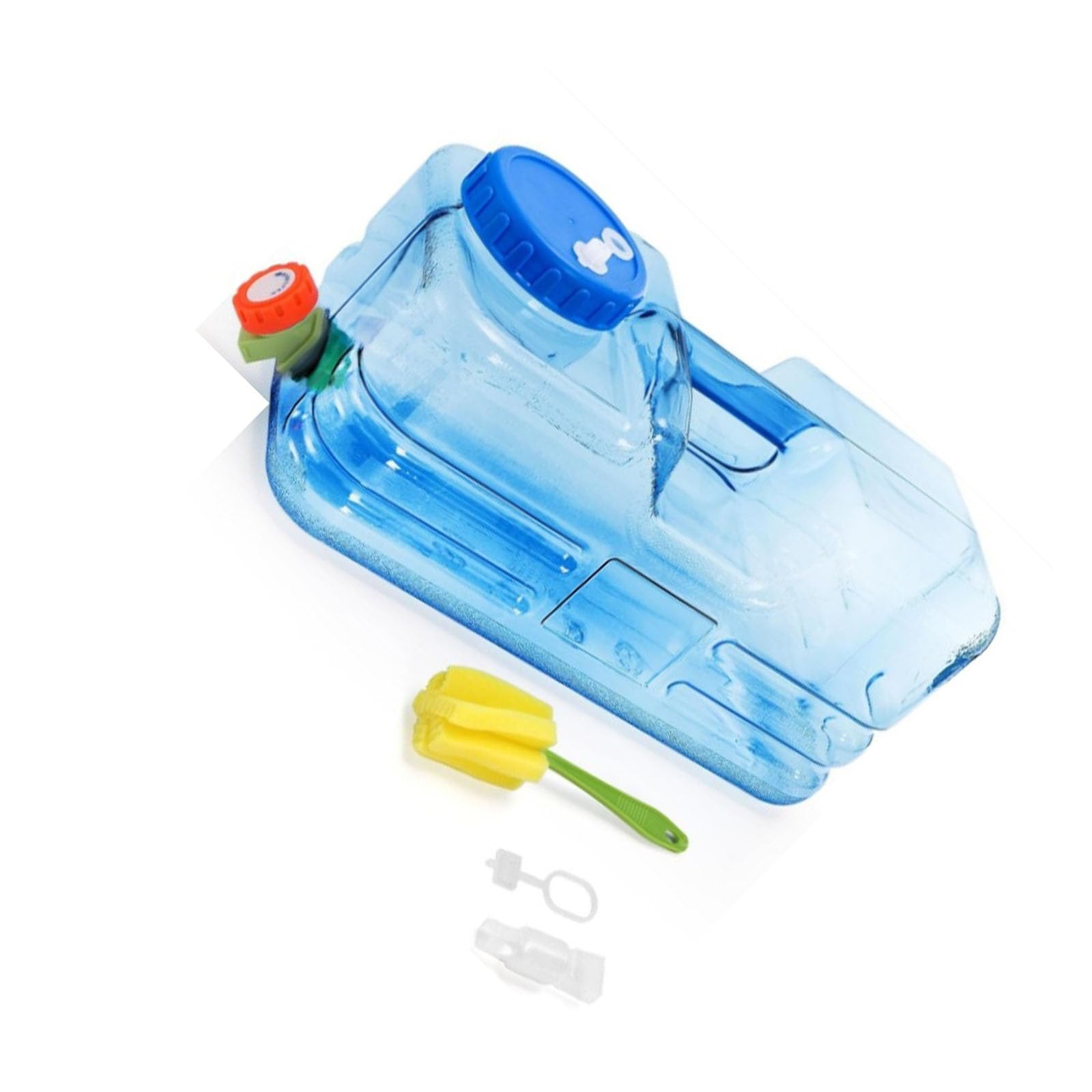 Contenedor de agua resistente a los golpes con grifo portátil para senderismo 7