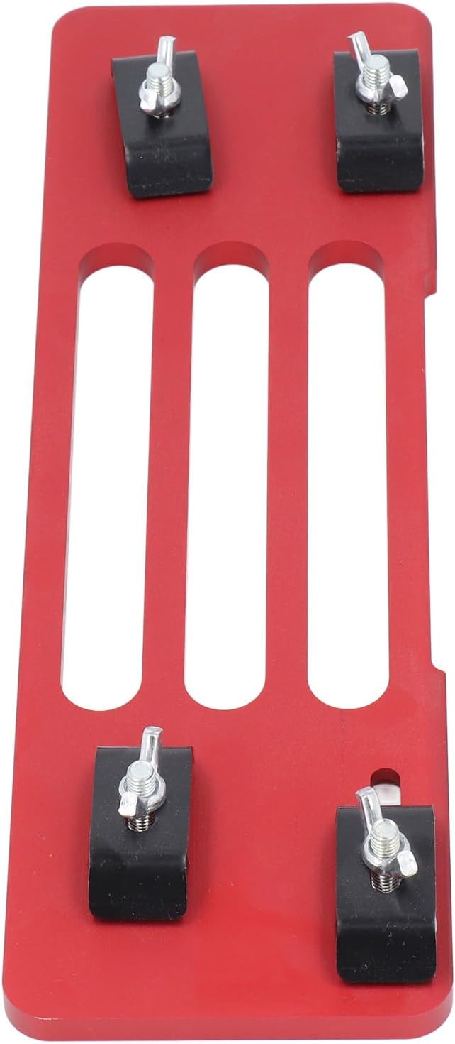Adjustable Aluminum Alloy Base Plate, 295x90x8mm Universal Circular Saw Guide Plate, Non-Slip Anodized Finish, Fits Marble Cutting Machine and Woodworking Saws, 3mm Blade Width