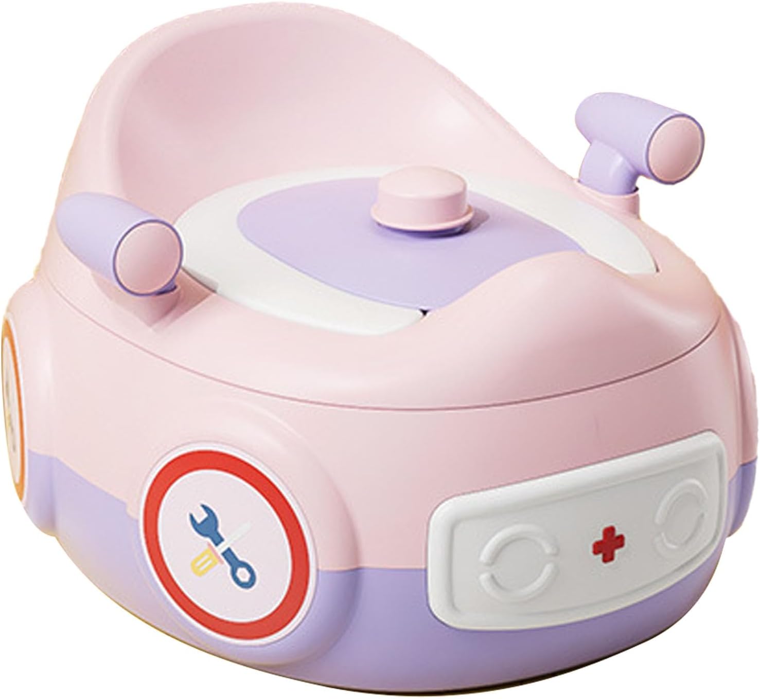 Potty Seat, Non Slip Soft Cushion with Dual Safety Handles, Easy Clean for Toddlers Boys and Girls