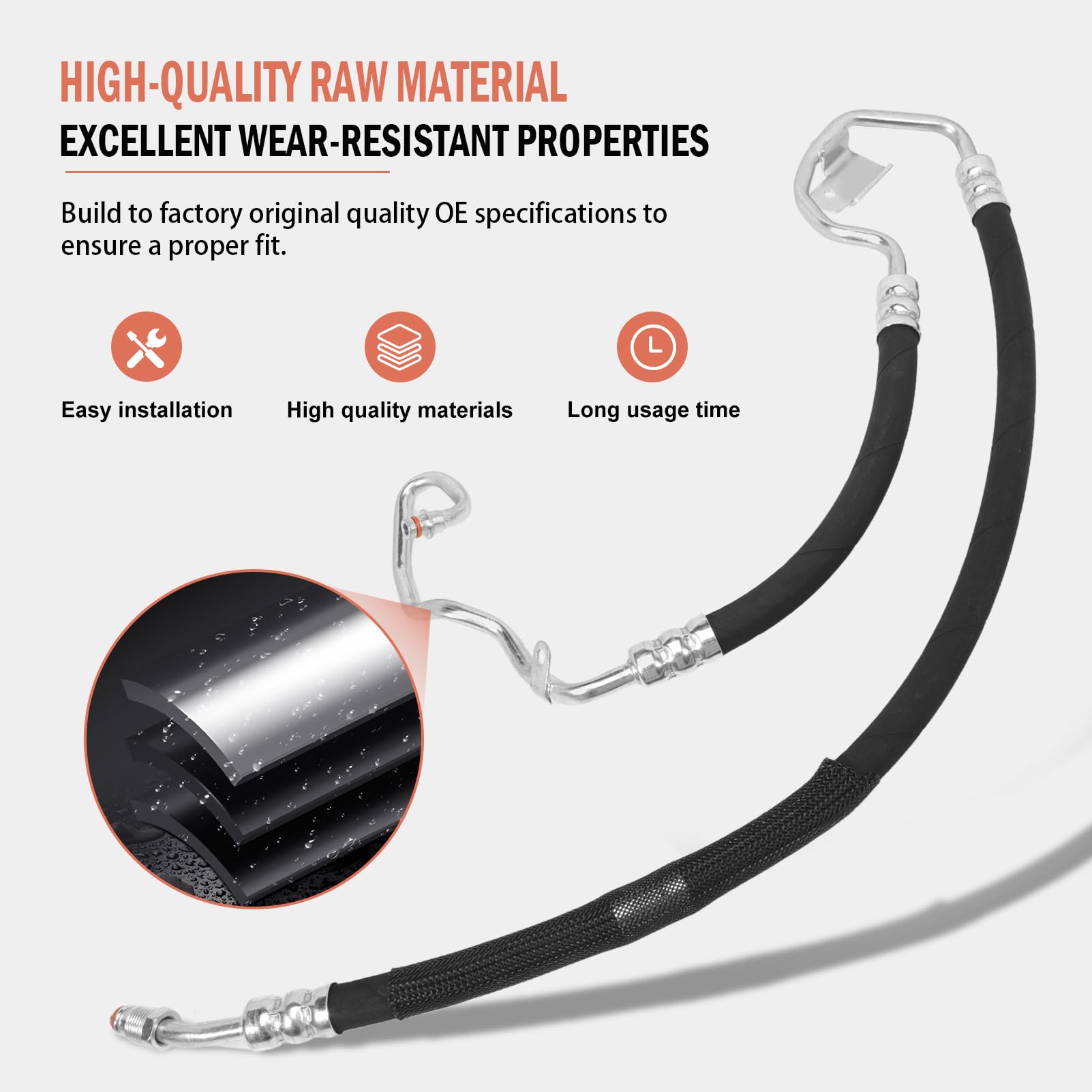 Tubo di Servosterzo per Classe E W211 E200 E220 2002-2008 Modello T S211 E220 2003-2009 58450 3405638 2114660681 A2114660681