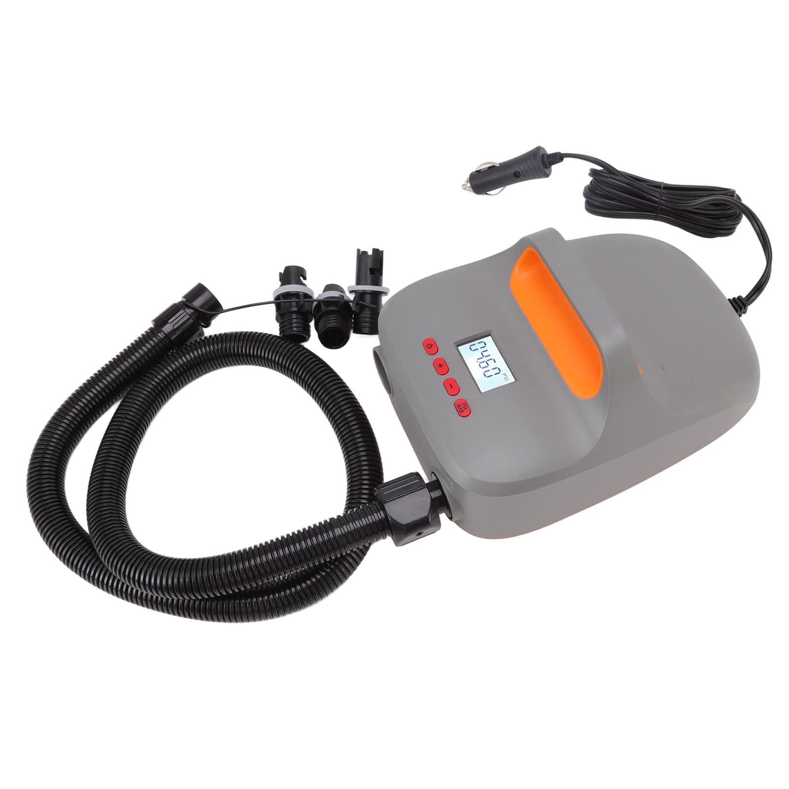 Pompa ad aria ad alta pressione, 20 PSI, gonfiatore elettrico per paddleboard e gommoni, 140 W, 12 V DC, pompa portatile