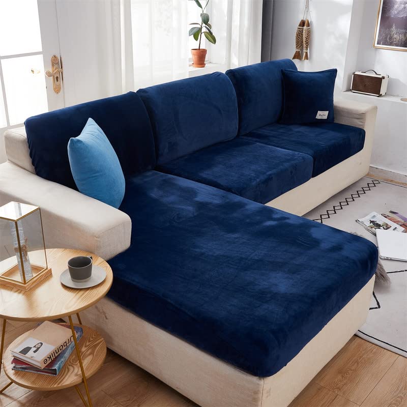 Topchances Soft Velvet Sofa Seat Cushion Cover - Image 3