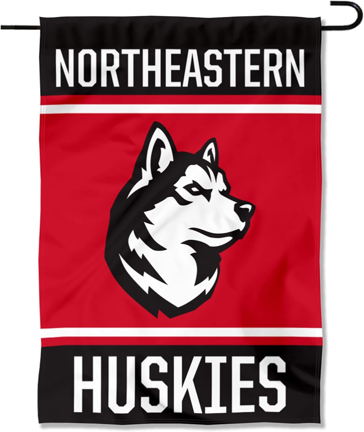 College Flags & Banners Co. Northeastern Huskies Double Sided Garden Banner Flag
