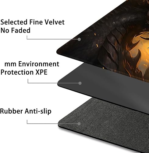 Vista 157 de Tapete de juego MTG cosido de alta calidad con zonas y parte trasera de goma antideslizante, tapete de juego TCG para MTG y otros juegos de cartas