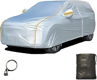 Full Exterior Cover for Mini Moke,Car Protection Cover Breathable Waterproof Dustproof Sun Protection Snowproof with Reflective Strip and Zipper Door
