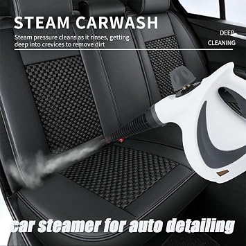 1050W Pressurized Handheld Steam Cleaner for Home, Portable Original Steamyclean Pro, Multi-surface Steamer for Upholstery, Car, Floor, Kitchen and More (White)