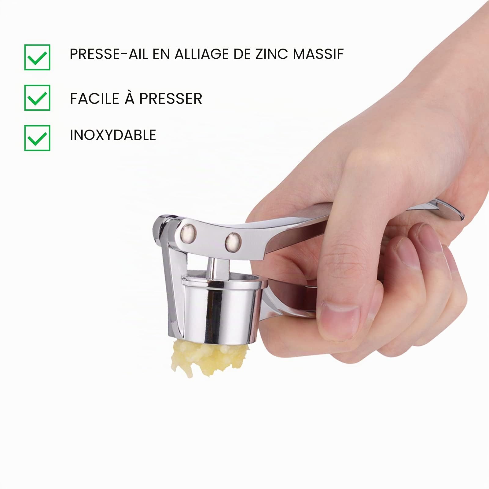 Presse-ail professionnel hachoir à ail broyeur gingembre éplucheur robuste