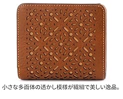 Amazon | [ゲンテン] 二つ折り財布 本革 レディース ブラウン GE