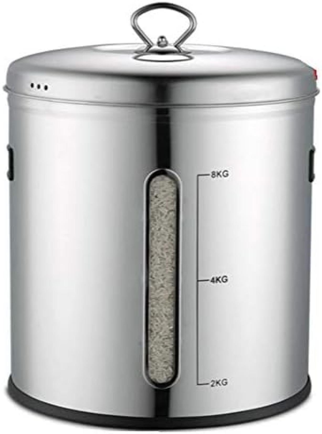 Rice Stocker Stainless Steel Rice Container with Large Capacity Insect Repellent Moisture Proof Sealed Bag Rice Storage Container Rice Case Rice Container Clean Convenient Lightweight Kitchen (26.5 l