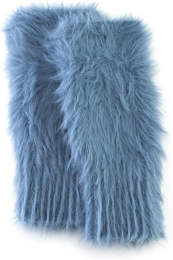 shesay Catchy Arm Warmer, Fur Gloves, Cold Protection, Fingerless