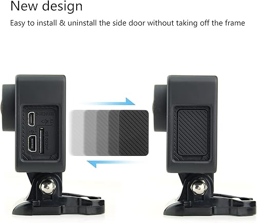 Miniatura 3 de SOONSUN Carcasa de montaje en marco con hebilla básica y tornillo de perno de pulgar largo para cámara GoPro Hero 3 3+ 4 y todas las ranuras