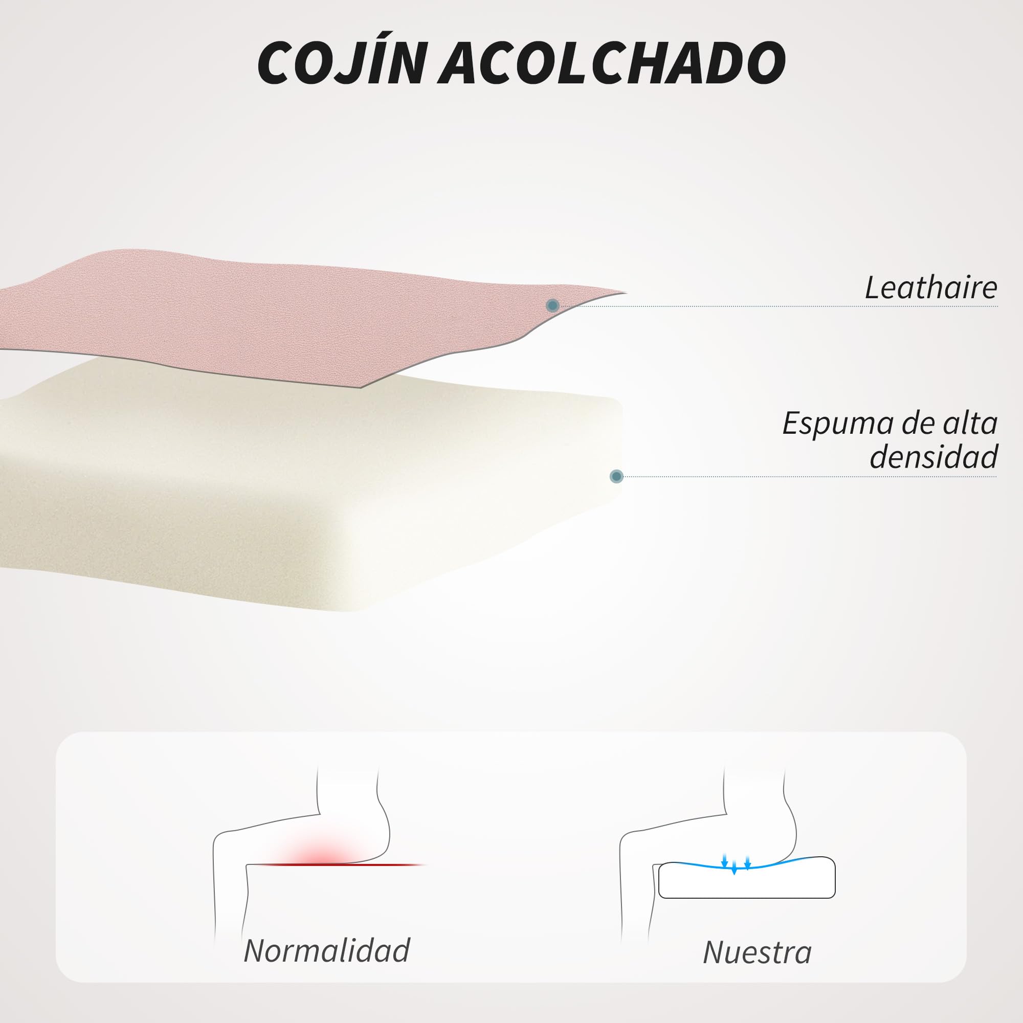 HOMCOM Silla de Oficina Silla de Escritorio Giratoria Reposabrazos Rosa | Altura Ajustable, Respaldo Curvado, Función de Basculante