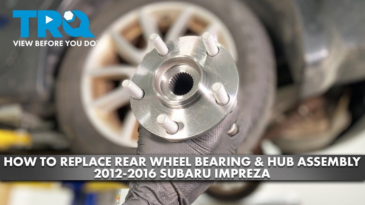 Watch How to Replace Rear Wheel Bearing & Hub Assembly 2012-2016 Subaru ...