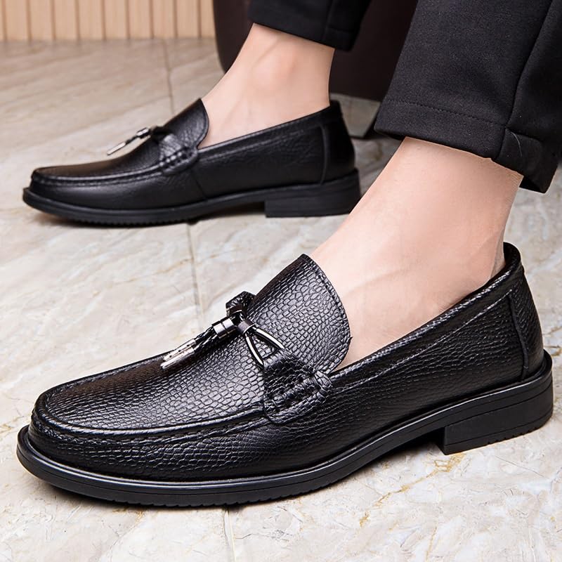 Men's Slip On Oxford Driving Shoes Lightweight All-Day Comfort Soft Sole Penny Loafer Casual Business Boat Dress Shoes2