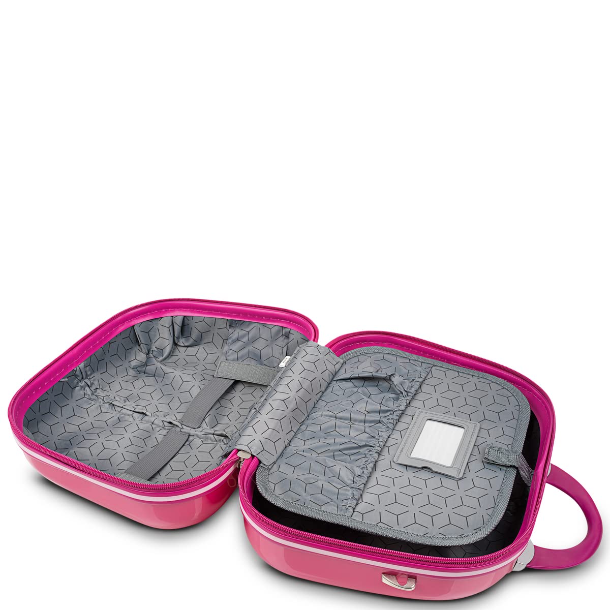 ITACA - Neceser Viaje Mujer rígido, de Material Ligero y Resistente. Estuche Maquillaje Juvenil., Fucsia