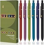 FIOVER Colored Pens, 6 Pack Colorful Gel Pens, Medium Point 0.7mm, Smooth Writing Pens Multicolor for Journaling, Drawing, Doodling, and Note Taking