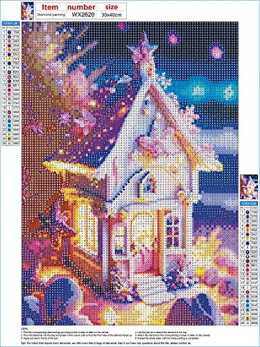 Mxjsua Diamond Painting Fairy Tale Kits For Adults, 5D Diamond Art Kits Full Drill Fantasy Diamond Painting Kit For Kids Beginners, Diy Crystal Picture Art For Home Wall Decor 12X16 Inch #TOP2