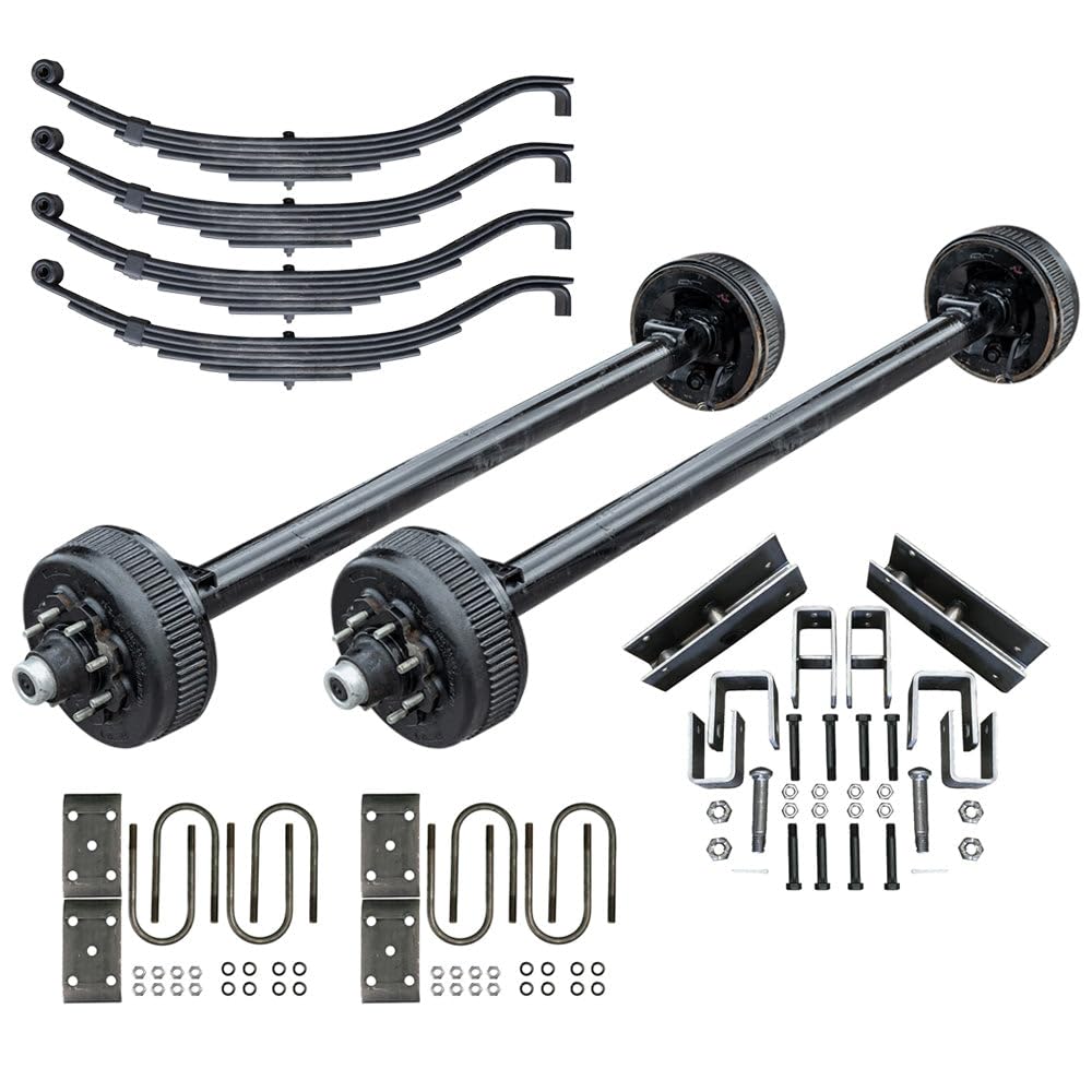 The Trailer Parts Outlet8000 lb TK Tandem Axle Kit with Suspension - 16K Capacity 9/16" Studs, 95" Hubface 78" Spring Center