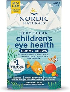 Nordic Naturals Kids Eye Health Gummies: DHA, Lutein & Zeaxanthin for Vision & Brain