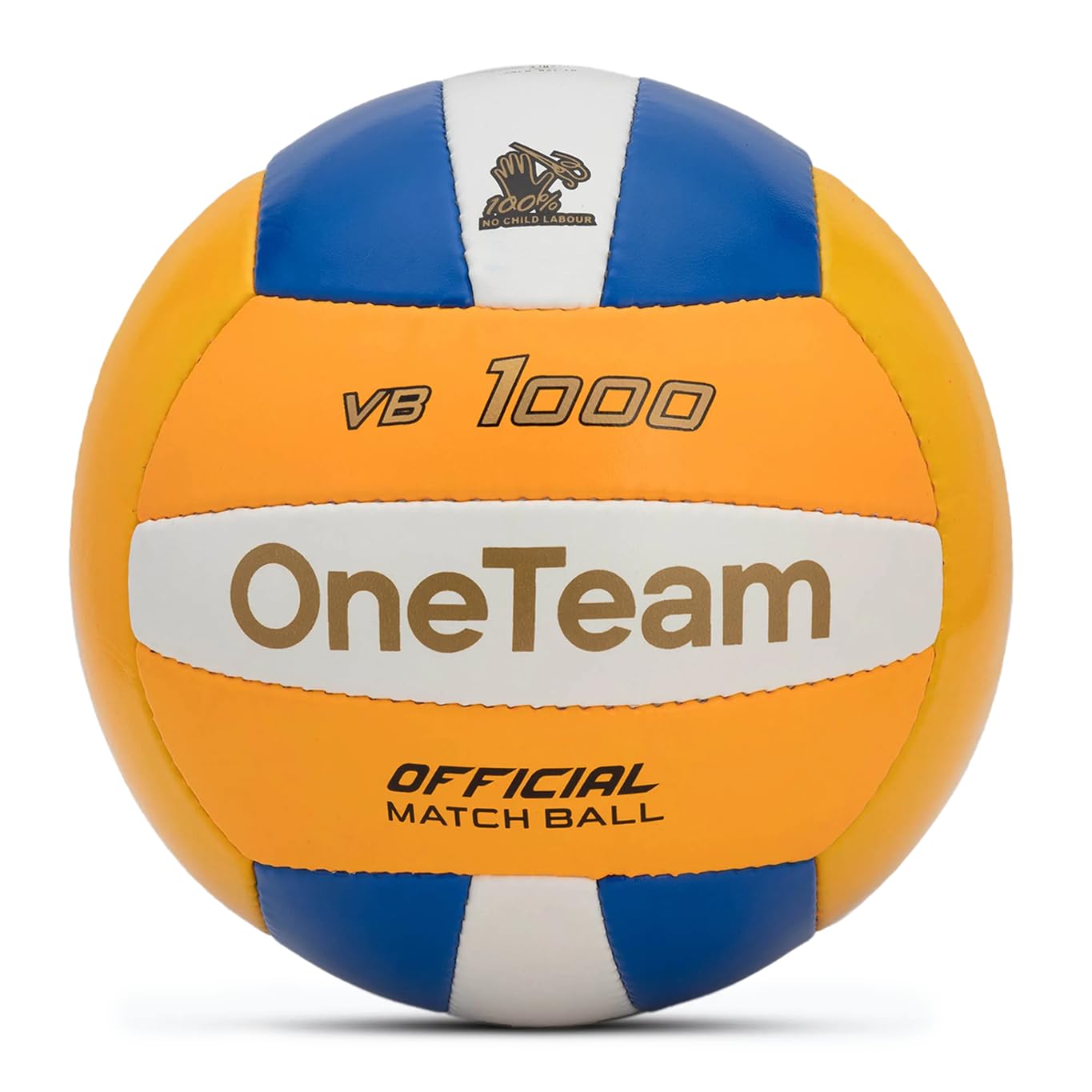 OneTeam Piłka do siatkówki HS Volley Rozmiar 5 w Kolorze Niebieskim Teksturowa Powierzchnia PVC Mocny Chwyt i Przyczepność Solidna i Elastyczna Optymalna Lekkość Idelana do gry