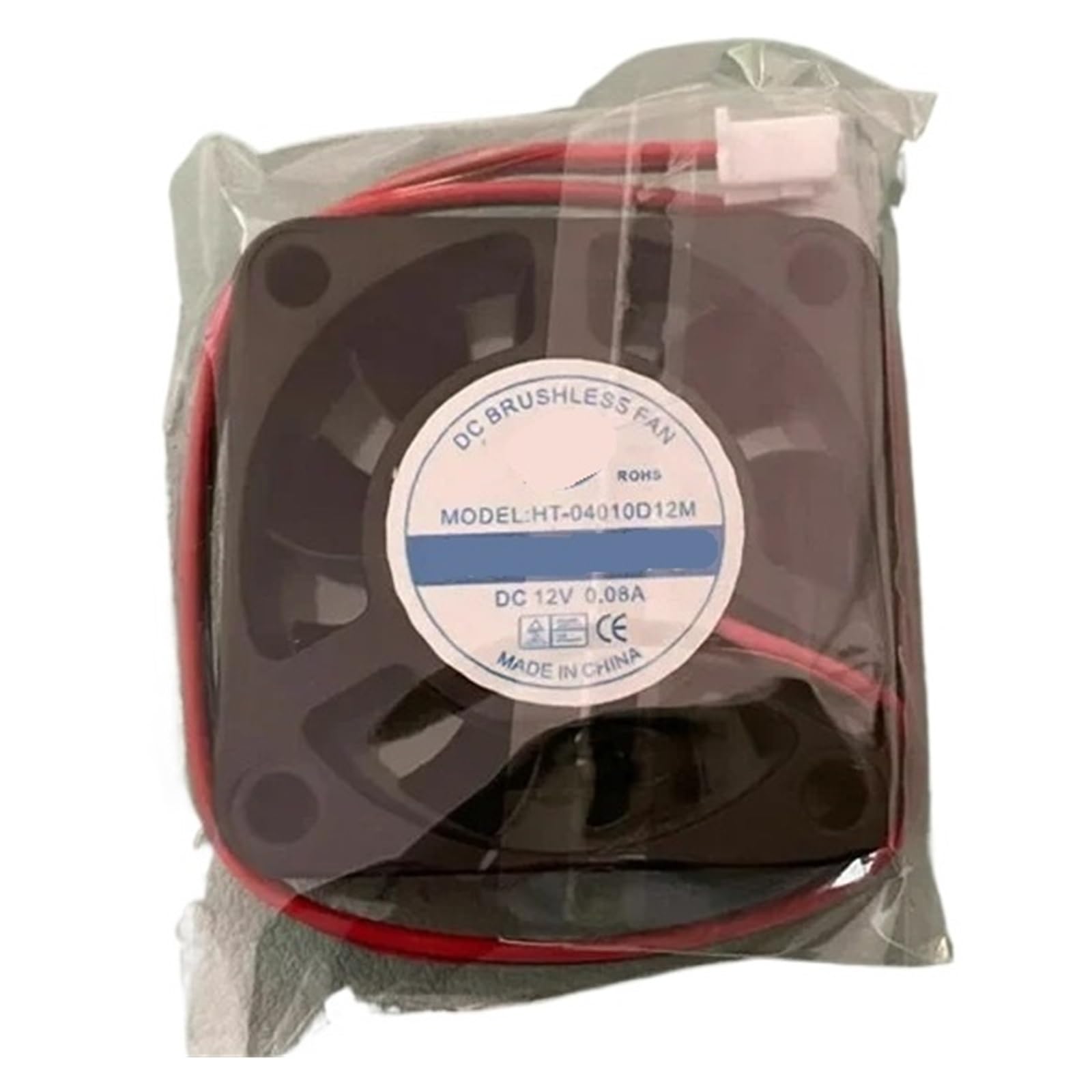 GJEXXPTST HT-04010D12M 12V 0.08A 4CM 2-Wire Cooling Fan