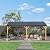 Domi 12'x20' Hardtop Gazebo,Outdoor Permanent Gazebo with Galvanized Steel Gable Roof and Wood Grain Aluminum Frame, Metal Pavilion Gazebo for Patio, Backyard, Deck and Lawns