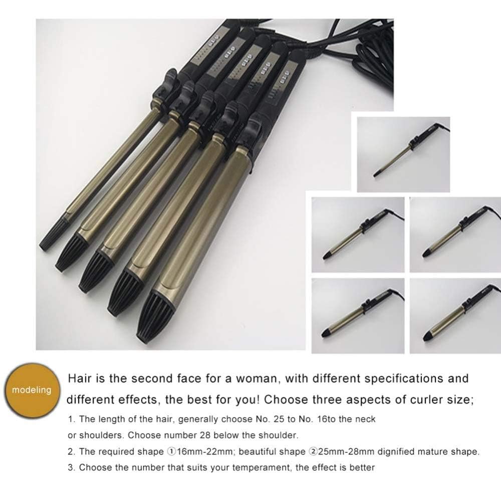 Hair Curler Multifunction Curling Tongs Curling Wand Ceramic Iron Curling Iron Dual Voltage Heat Convient Aux Coiffures Longues Et Courtes des Hommes Et des Femmes,19mm