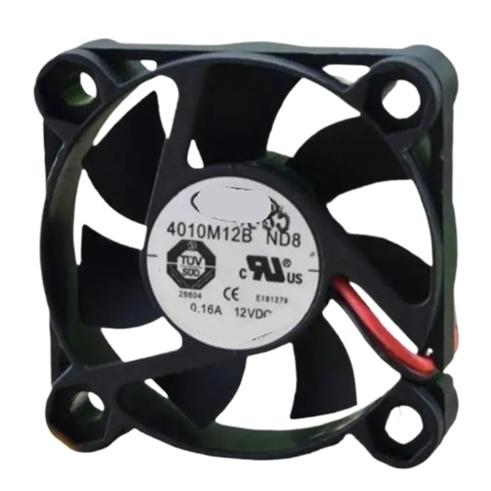 TSCFHGQI 40mm Fan 4010M12B ND8 40x40x10mm 12V 0.16A Cooling Fan 20dBA