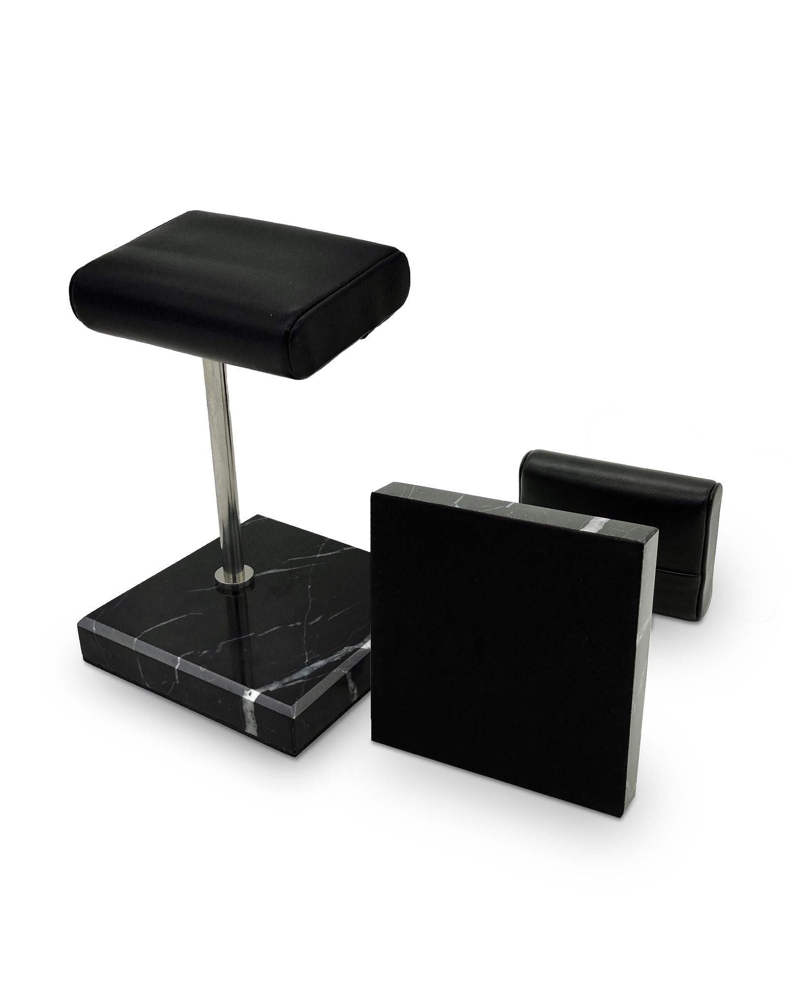 Support de montre pour homme - Support de montre en cuir - Plateau de présentation de bijoux pour montres, bracelets, accessoires de montre, cadeaux pour homme pour la fête des pères, Noël