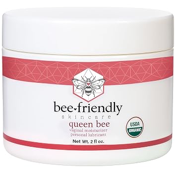 BeeFriendly Organic Vaginal Moisturizer, USDA Certified, 2 oz | Natural Vulva Cream, For Dryness, Itching, Irritation, Redness, Chafing, Due to Menopause + Thinning