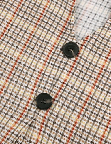 Lotusmile Women's Long Sleeve Hooded Tunic Tops Button Swing Pullover Hoodie Sweatshirts4