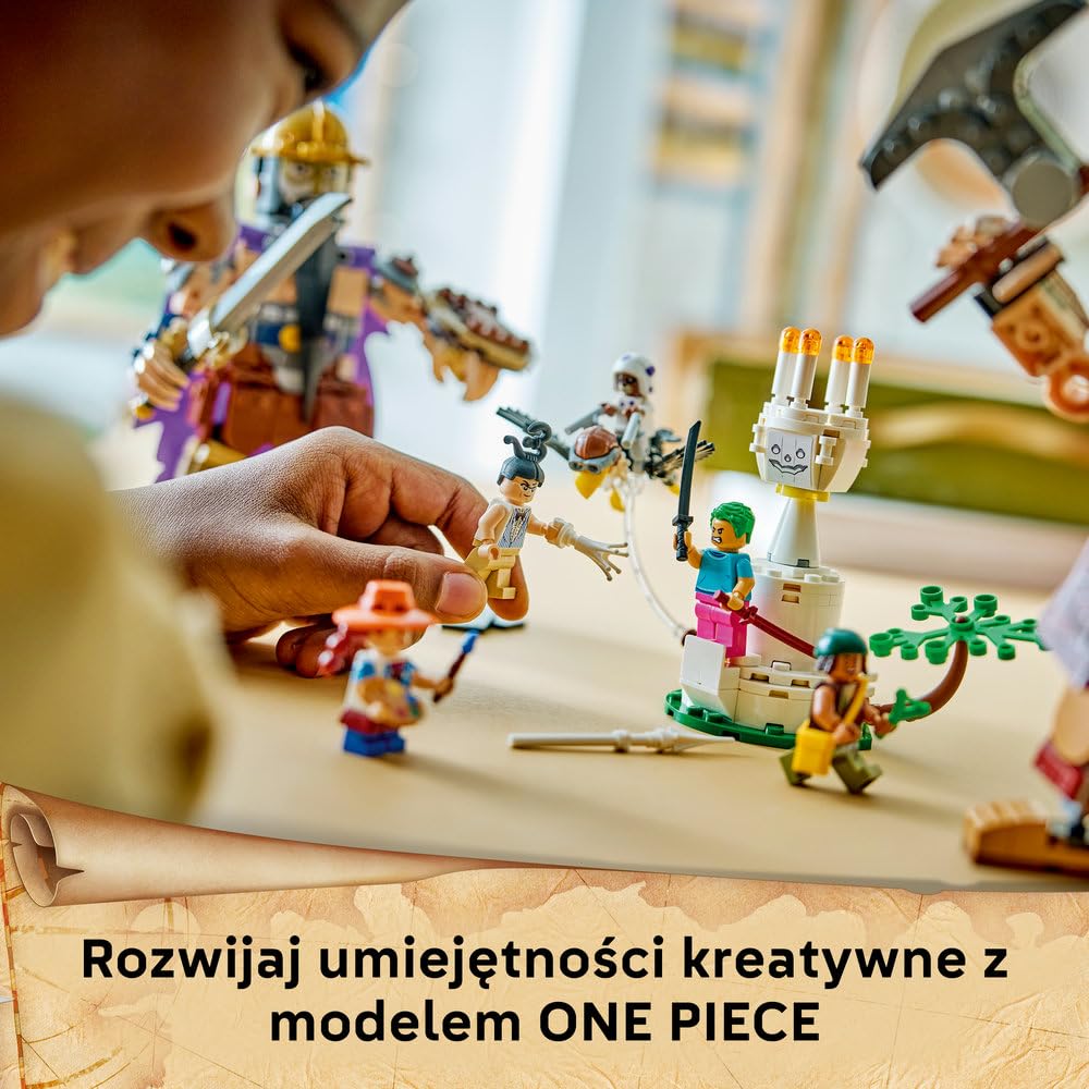 LEGO ONE PIECE Dorry kontra Brogy — Giganci z Little Garden 75644 | Scenka ONE PIECE, zestaw akcji, prezent dla fana anime 9+, 733 elementy