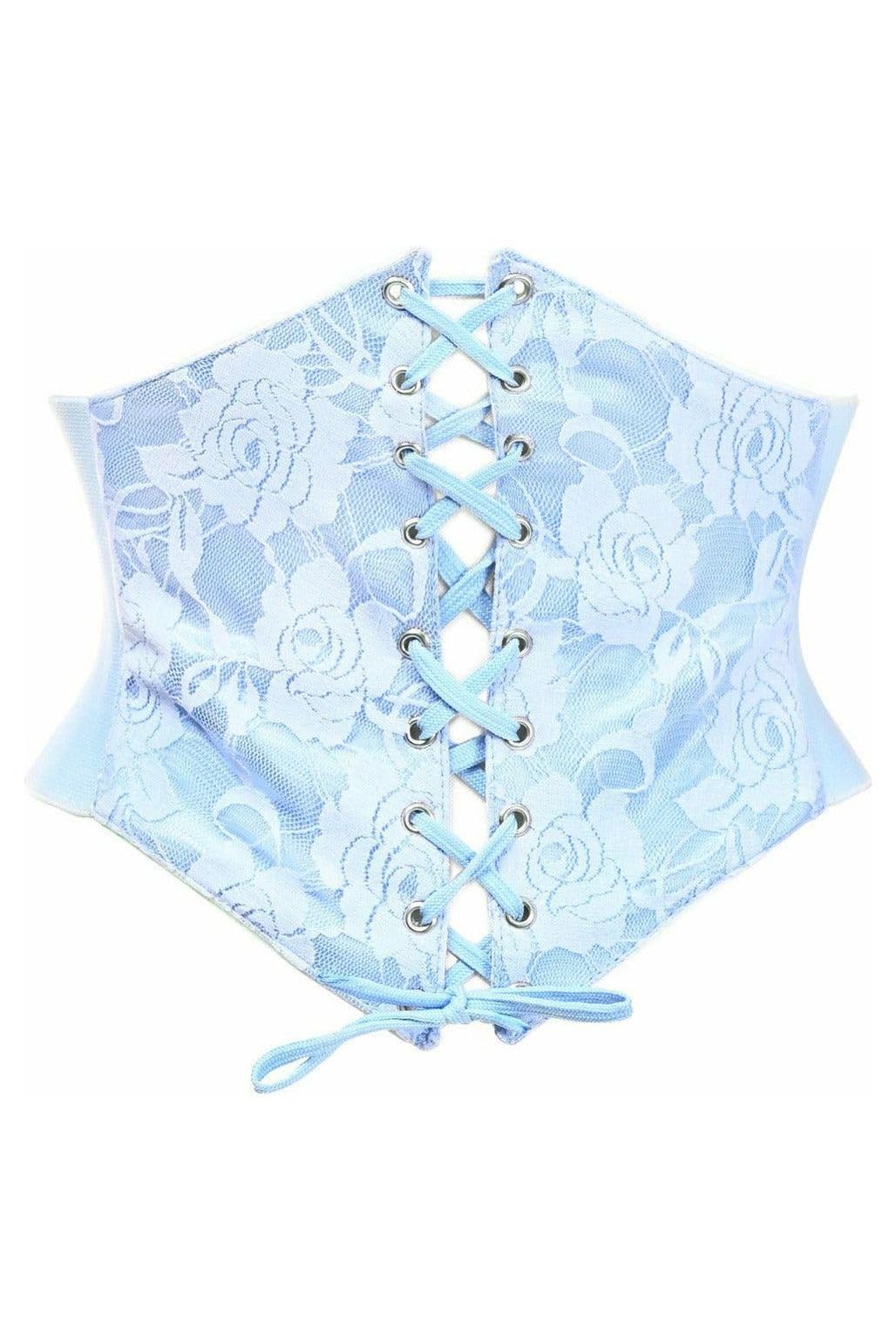 Daisy corsets Women's Lavish Lt Blue Lace Corset Belt Cincher, Medium