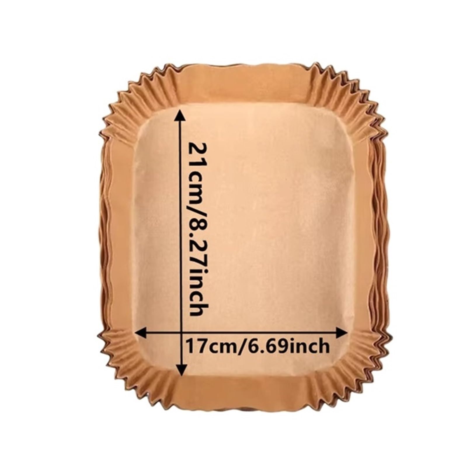 Papel desechable for freidora de aire, antiadherente, revestimiento de papel for hornear, almohadilla for horno a prueba de aceite, Ma(21x17cm,200pcs)