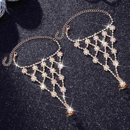 GORTIN Rhinestone Gloves Silver Fingerless Wedding Glove Crystal Glitter Gloves Prom Hand Accessories for Women2