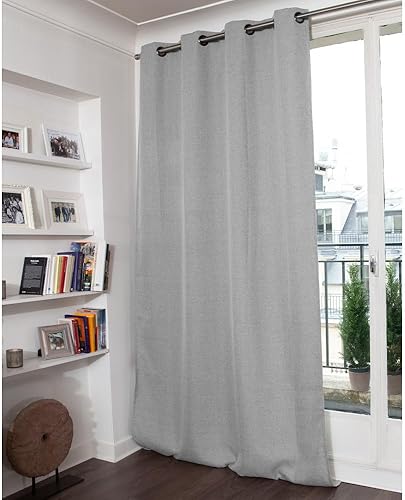 Miniatura 5 de Moondream, Cortina de aislamiento acústico Mars 3 en 1, cortina opaca y aislamiento térmico, ojales, 52 pulgadas de ancho x 63 pulgadas de largo,
