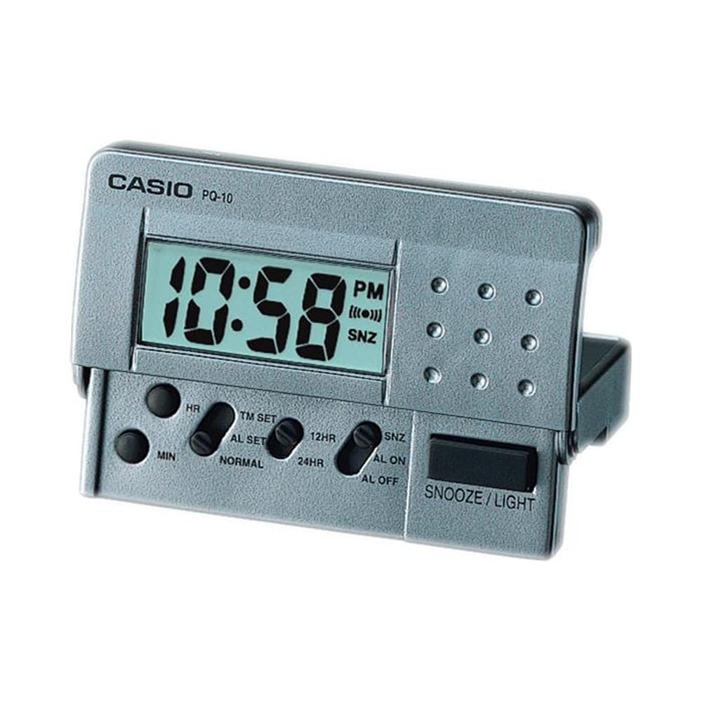 Casio PQ-10D-8RDF Masa Saati, Gri, Standart
