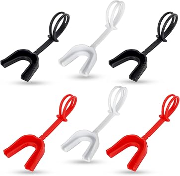 6-Pack Sports Mouthguard with Straps and Case, Custom Fit, Adult & Youth Mouthpiece, for Football, Hockey, Boxing, MMA, Basketball