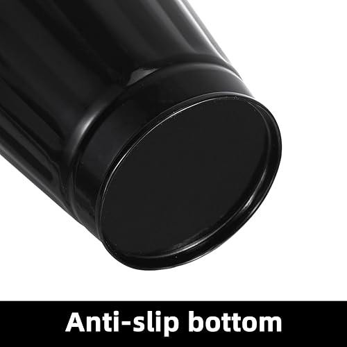 Miniatura 4 de Papelera blanca de reciclaje de escritorio, bandeja blanca de tocador, mini bote de basura de metal, cesta de basura pequeña con tapa para