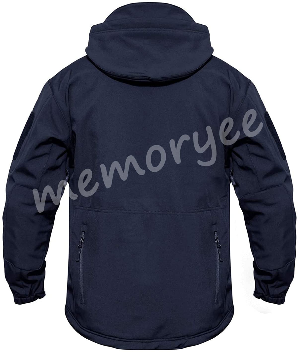 Memoryee Uomo Tattico Camouflage Softshell Giacca Outdoor Militare Pile Fodera Impermeabile Antivento Giubbotto con Cappuccio