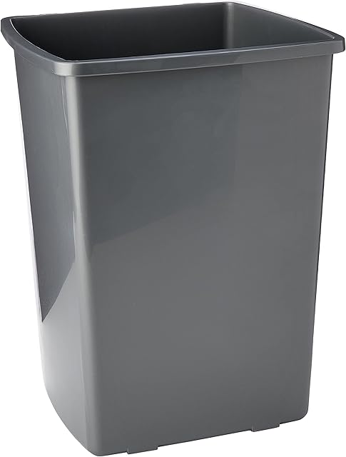 Addis Bin Base, Metallic Grey, 25 Litre
