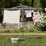 Household Essentials 4000 Outdoor Parallel Style Clothes Dryer with Steel Arms | 30 Lines to Hang Wet Laundry