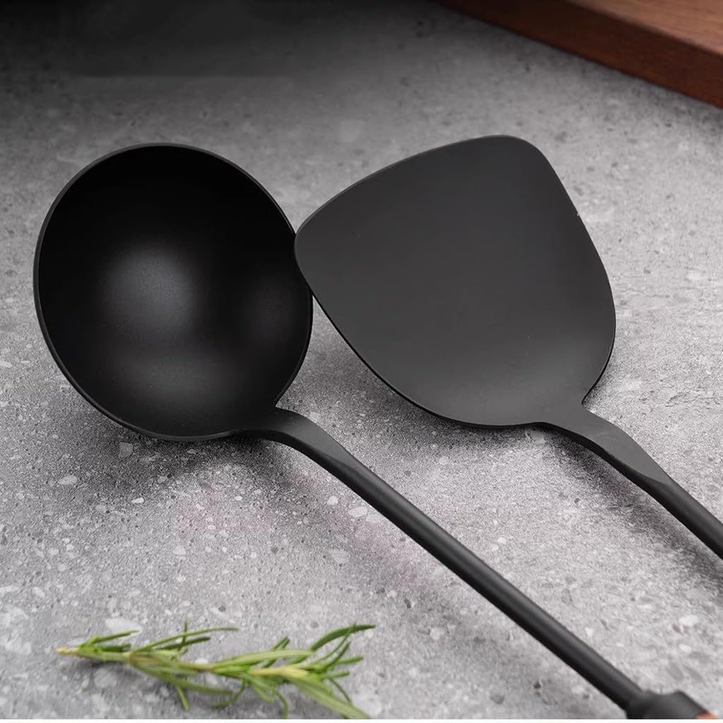 Anti-scalding handle kitchen utensils set household cooking