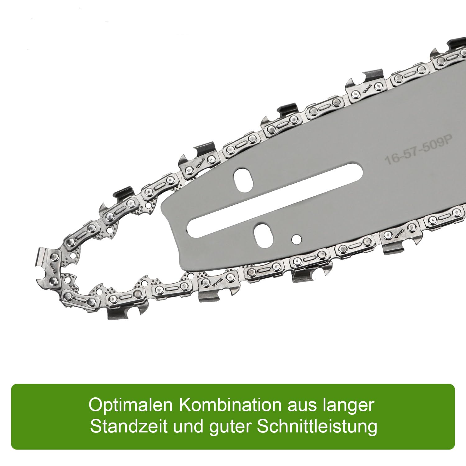 40 Cm Set Di Spada Drive Con 4 Catene A Scalpello 3/8 P 56 TG 1,3 Mm Adatto Per Makita DUC400 - Foto 8