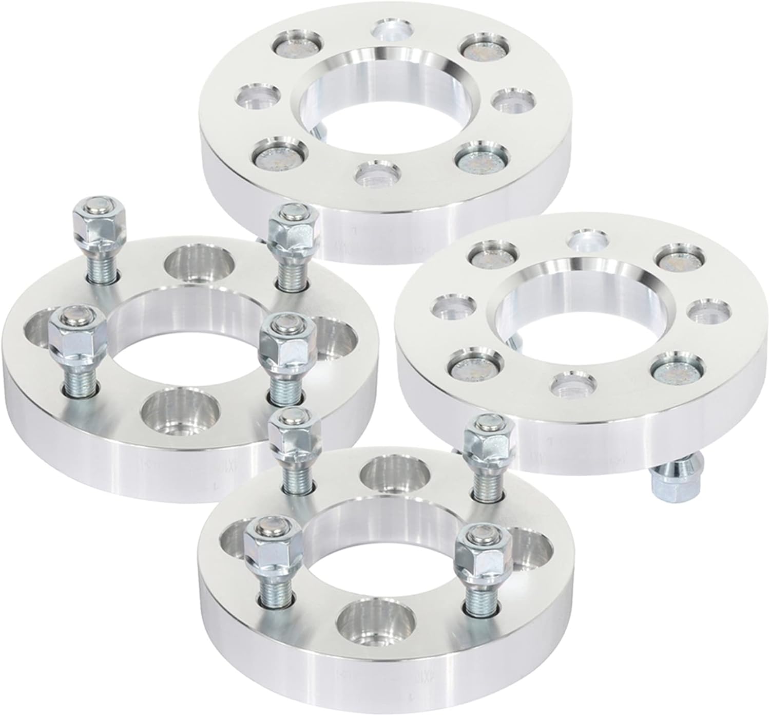 SCITOO 4X 1 inch 4 Lug Wheel Spacers Adapters 4x100mm to 4x108mm 12x1.5 Studs 67.1mm Compatible with for Fit for Chevette for