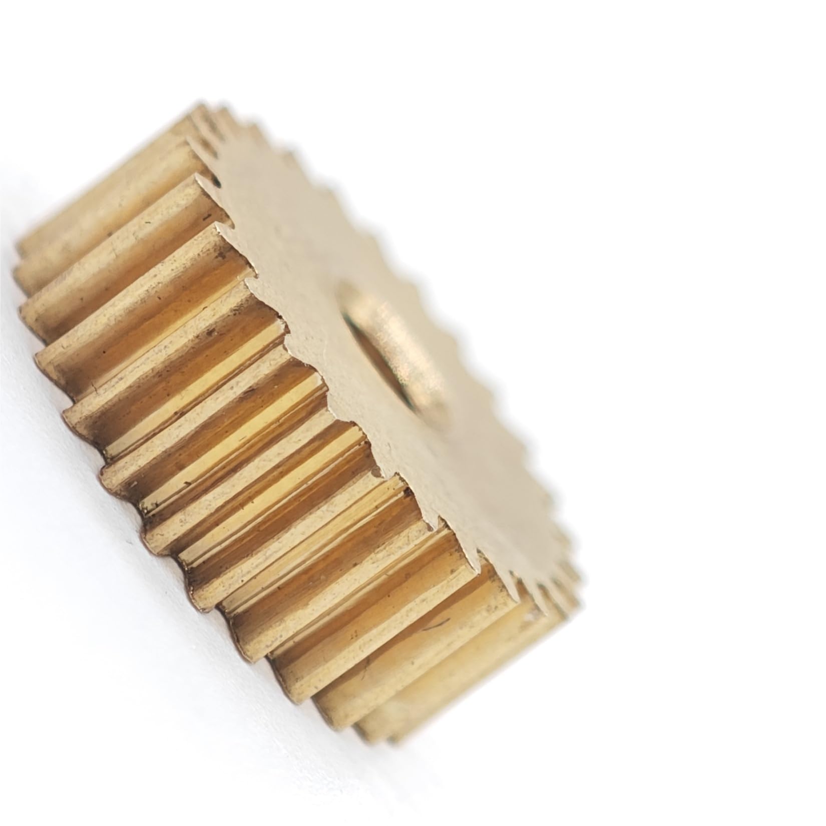 Ingranaggio cilindrico piatto in ottone da 0,6 M, 150 denti, spessore 5 mm, modulo 0,6, pignone da 150 denti meccanico(12.7mm bore)