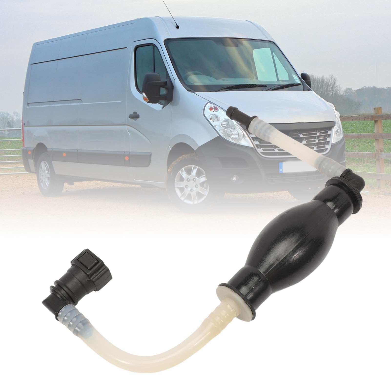 6001545517 Tubo Flessibile Carburante e Pompa Primer Compatibile con Renault Master MK2 Vauxhall Movano A, Gomma e Plastica Tubo Motore