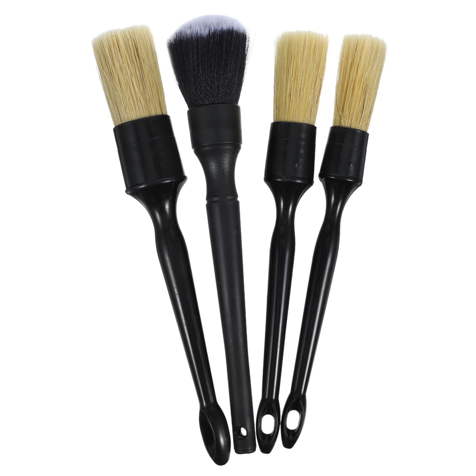 CHILDWEET Hair Detail Brush Set Car Detailing Brush Auto Detailing Reusable Soft for Interior Cleaning Ergonomic Handle