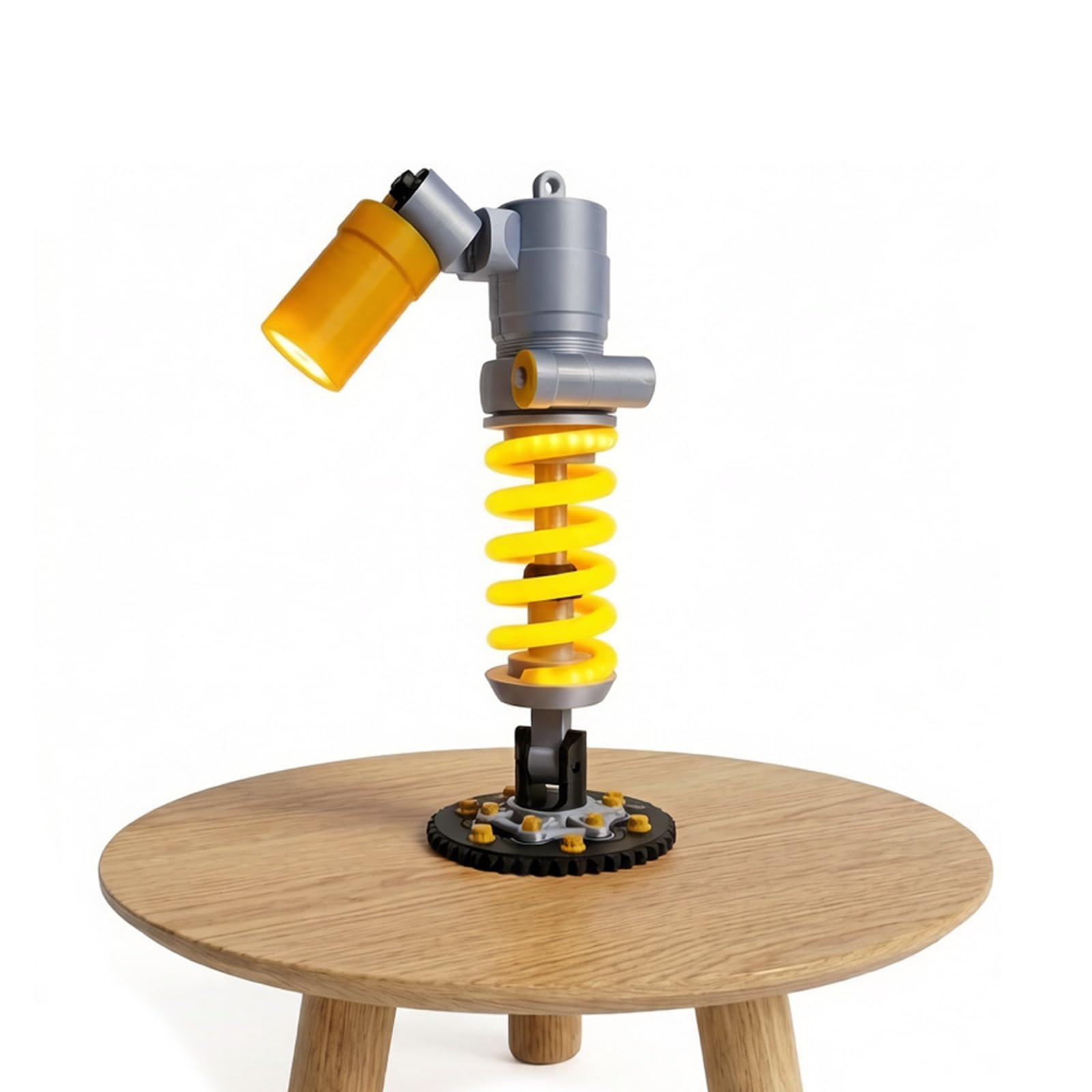 Lampa Coilover, Lampa stołowa drukowana w 3D, regulowana dotykowo